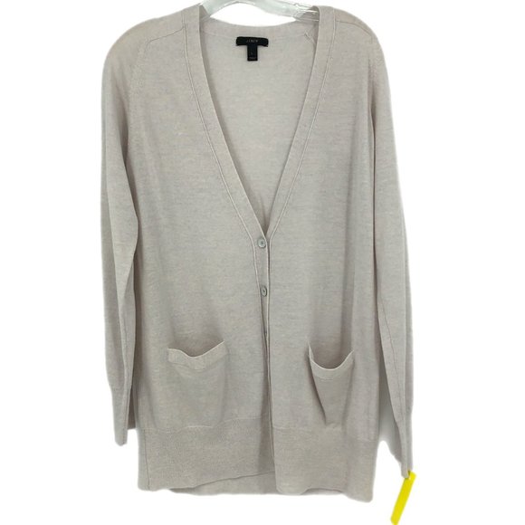 Classic Gray Wool Cardigan | Versatile All-Season Wear - Picture 1 of 5